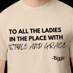 new adult unisex graphic tee biggie hip hop rap shirt notorious big tee